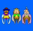 Dibujo Los Reyes Magos 4 pintado por JITS