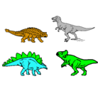 Dibujo Dinosaurios de tierra pintado por nader