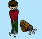 Dibujo Jugador de golf II pintado por Jesse
