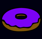 Dibujo Donuts pintado por rosca