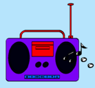 Dibujo Radio cassette 2 pintado por Radiogirl