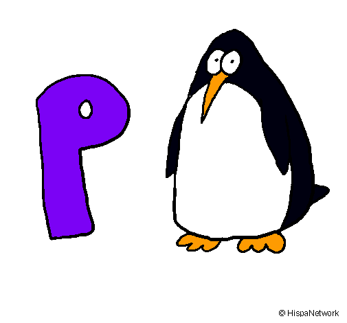Dibujo Pingüino pintado por jcugvjub