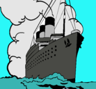 Dibujo Barco de vapor pintado por barcos