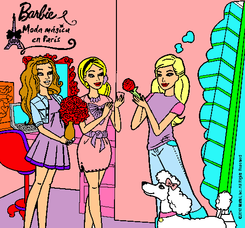 Barbie de compras con sus amigas