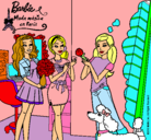 Dibujo Barbie de compras con sus amigas pintado por paranadadada