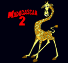 Dibujo Madagascar 2 Melman pintado por madagascar2