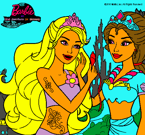 Barbie se despiede de la reina sirena