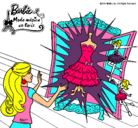 Dibujo El vestido mágico de Barbie pintado por keila