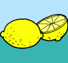 Dibujo limón pintado por LEMON