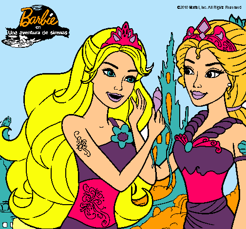 Barbie se despiede de la reina sirena