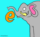 Dibujo Elefante pintado por jajs