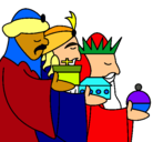 Dibujo Los Reyes Magos 3 pintado por Juulita