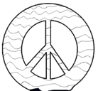 Dibujo Símbolo de la paz pintado por atirual