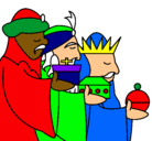 Dibujo Los Reyes Magos 3 pintado por buno