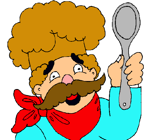 Dibujo Chef con bigote pintado por boomm
