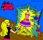 Dibujo El vestido mágico de Barbie pintado por lisset