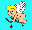 Dibujo Cupido pintado por marcelo