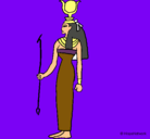 Dibujo Hathor pintado por marvin