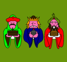 Dibujo Los Reyes Magos 4 pintado por oswadldo