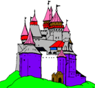 Dibujo Castillo medieval pintado por APLo