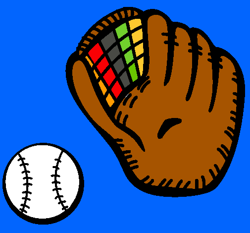 Guante y bola de béisbol