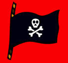 Dibujo Bandera pirata pintado por Cristobalinonin