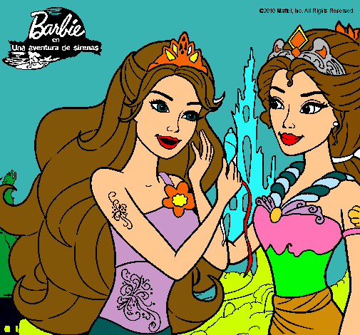 Barbie se despiede de la reina sirena