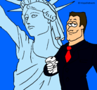 Dibujo Estados Unidos de América pintado por Jesse