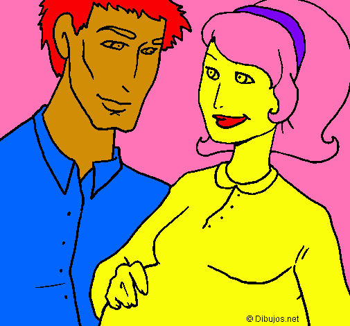 Dibujo Padre y madre pintado por angiemama