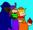 Dibujo Los Reyes Magos 3 pintado por caspo