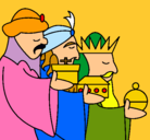 Dibujo Los Reyes Magos 3 pintado por MALUISA