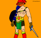 Dibujo Gladiador pintado por pd60