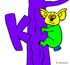 Dibujo Koala pintado por KEILYN