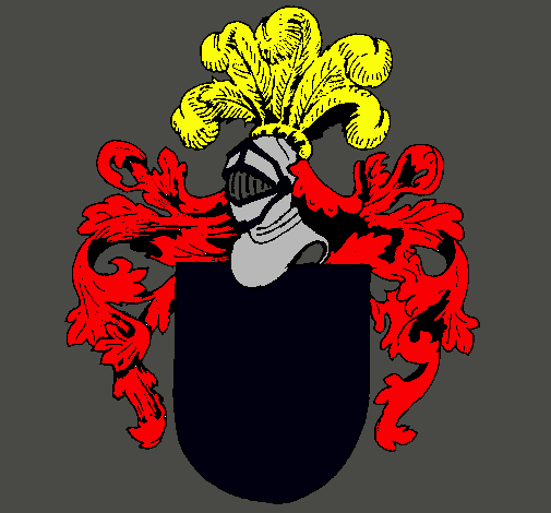 Escudo de armas y casco