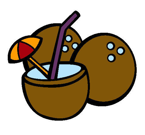 Dibujo de Cóctel de coco pintado por Cocos en  el día 07-01-11 a  las 17:01:15. Imprime, pinta o colorea tus propios dibujos!