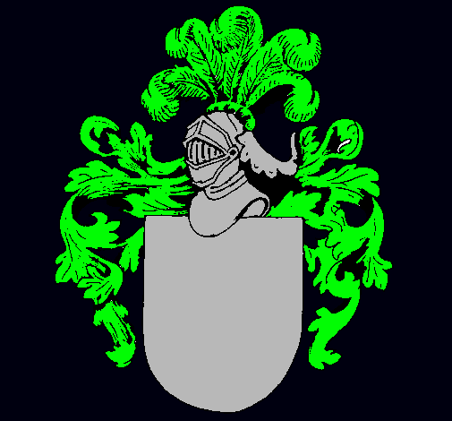 Escudo de armas y casco