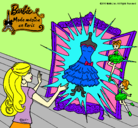 Dibujo El vestido mágico de Barbie pintado por Adelita