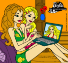 Dibujo Barbie chateando pintado por princess91