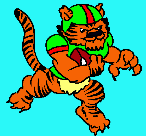 Dibujo Jugador tigre pintado por chido73