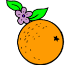 Dibujo naranja pintado por andrei