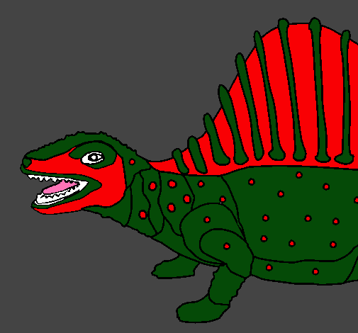 Dibujo Dinosaurio pintado por Undertako