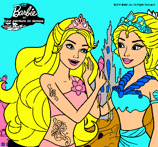 Barbie se despiede de la reina sirena