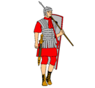 Dibujo Soldado romano pintado por Dcpspa