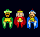 Dibujo Los Reyes Magos 4 pintado por marinuski