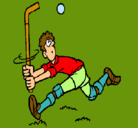 Dibujo Jugador de hockey sobre hierba pintado por yimmy