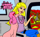 Dibujo Barbie llega a París pintado por petisa
