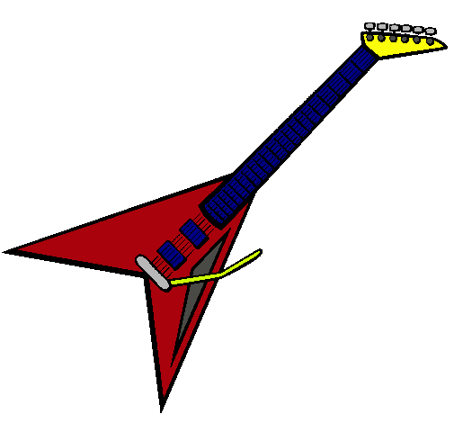 Dibujo Guitarra eléctrica II pintado por andrus100