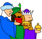 Dibujo Los Reyes Magos 3 pintado por karelys
