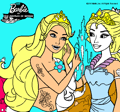 Barbie se despiede de la reina sirena