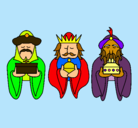 Dibujo Los Reyes Magos 4 pintado por karolin